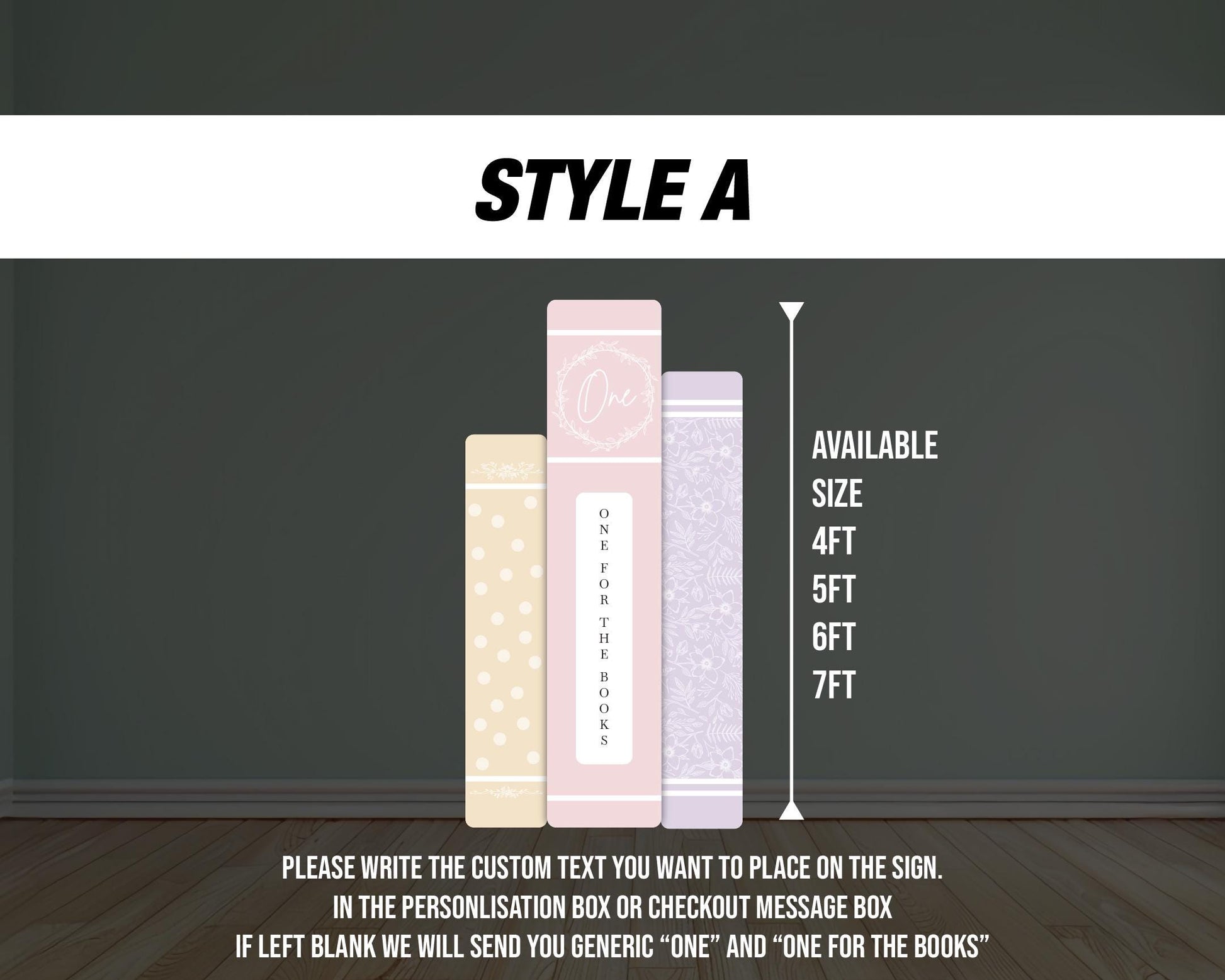 One for the books Backdrop book themed Panel Backdrop with stands, Book party, bookworm babyshower, NOT fabric. 4mm coroplast - EzCutoutz