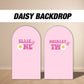 TWO Groovy arch backdrop with stands, groovy one birthday party, daisy themed retro, centerpieces, cutouts decoration backdrop high res - EzCutoutz