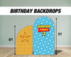 two infinity and beyond Toy backdrop birthday Arch, toy backdrop, sheriff, clouds, custom, Rigid board coroplast with stands NOT fabric - EzCutoutz
