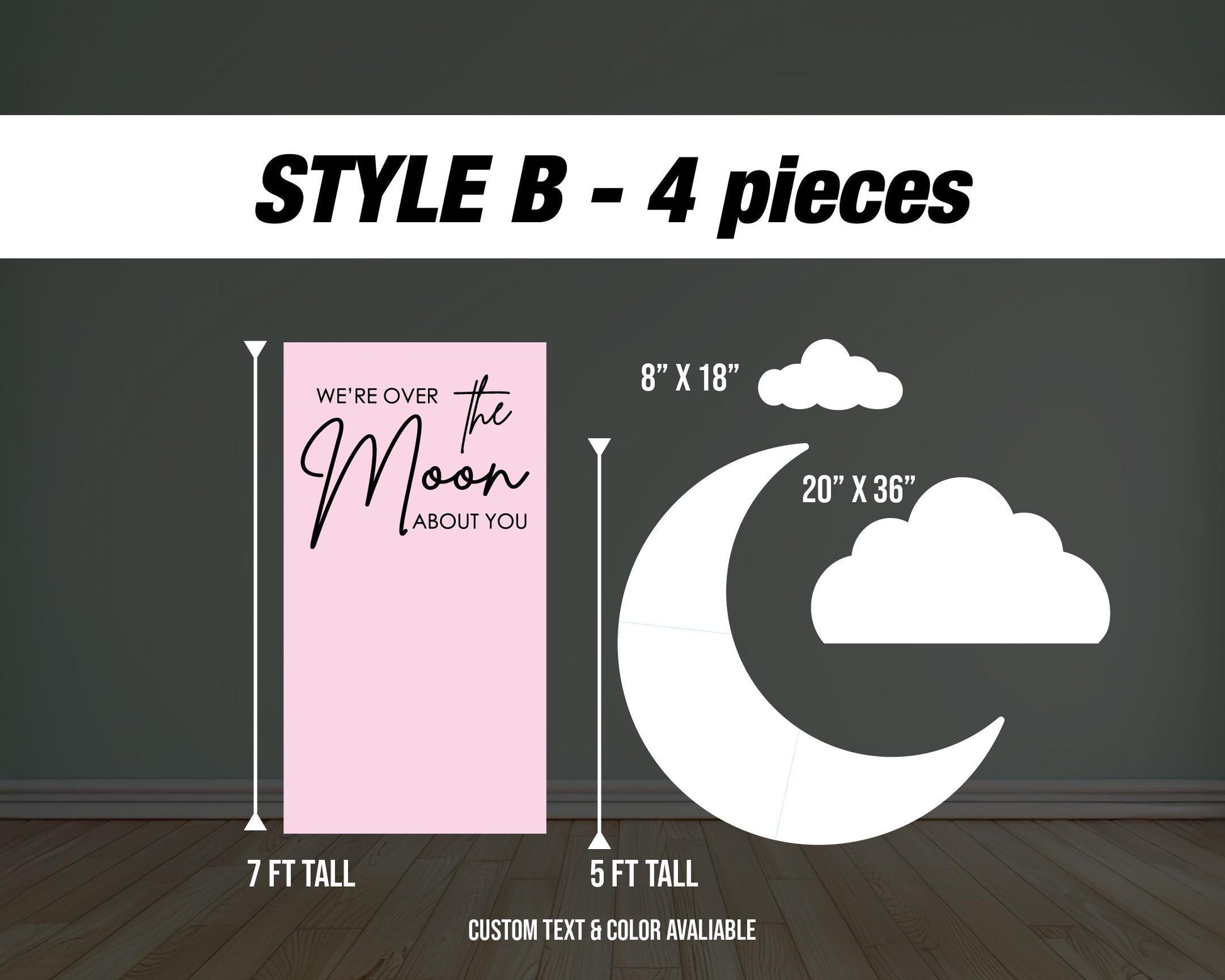 Moon backdrop Moon cutout decorations, outerspace themed birthday moon coroplast cutout party props decorations backdrop cutouts signs - EzCutoutz