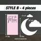 Moon backdrop Moon cutout decorations, outerspace themed birthday moon coroplast cutout party props decorations backdrop cutouts signs - EzCutoutz