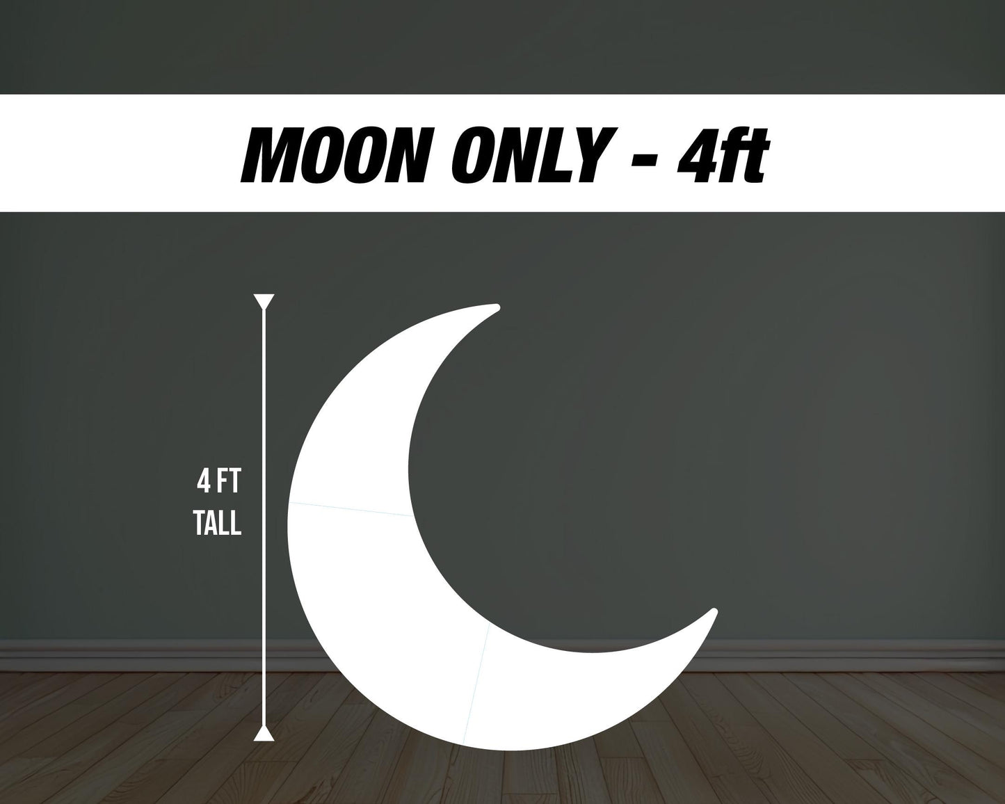 Moon backdrop Moon cutout decorations, outerspace themed birthday moon coroplast cutout party props decorations backdrop cutouts signs - EzCutoutz