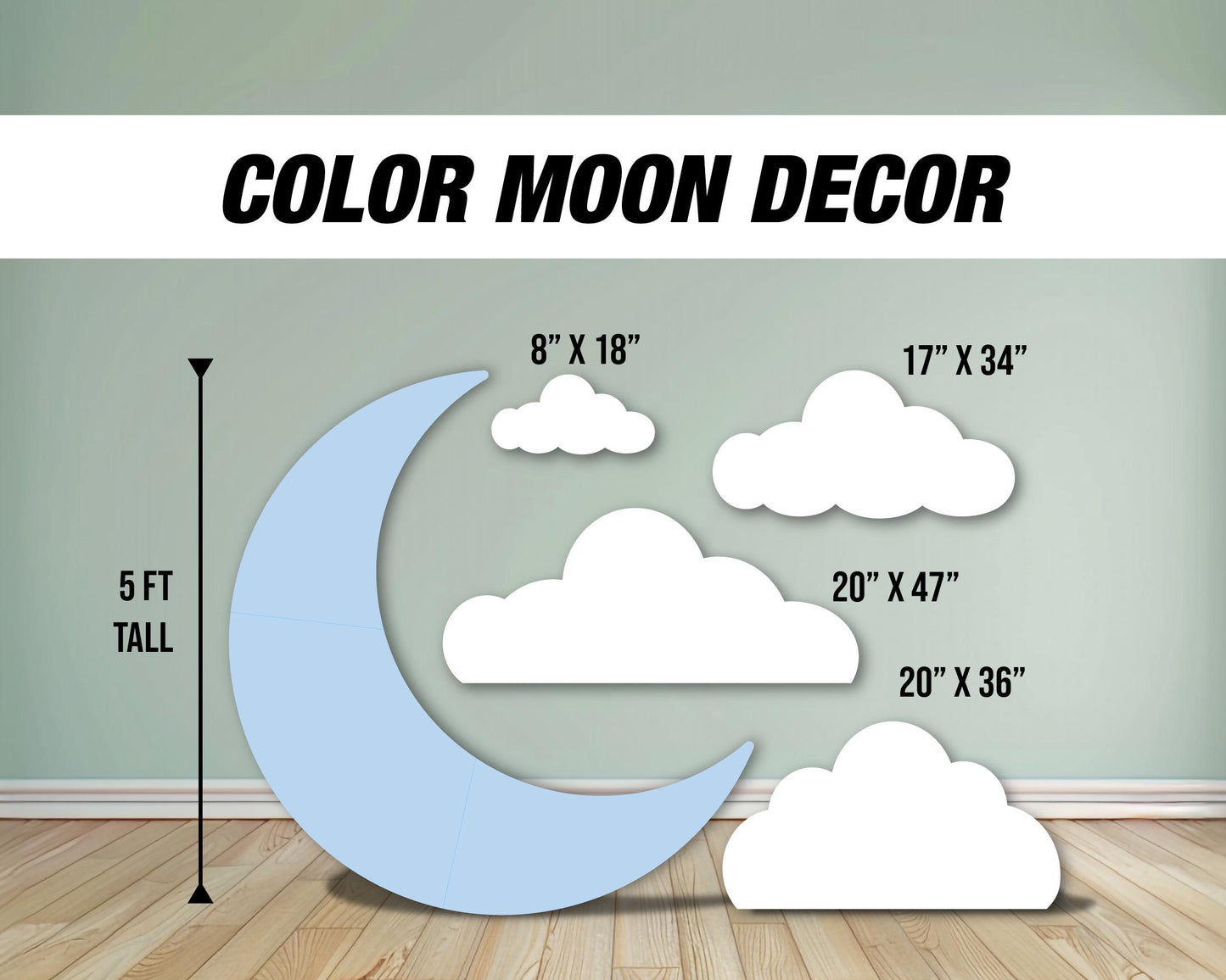 Moon backdrop Moon cutout decorations, outerspace themed birthday moon coroplast cutout party props decorations backdrop cutouts signs - EzCutoutz