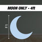 Moon backdrop Moon cutout decorations, outerspace themed birthday moon coroplast cutout party props decorations backdrop cutouts signs - EzCutoutz