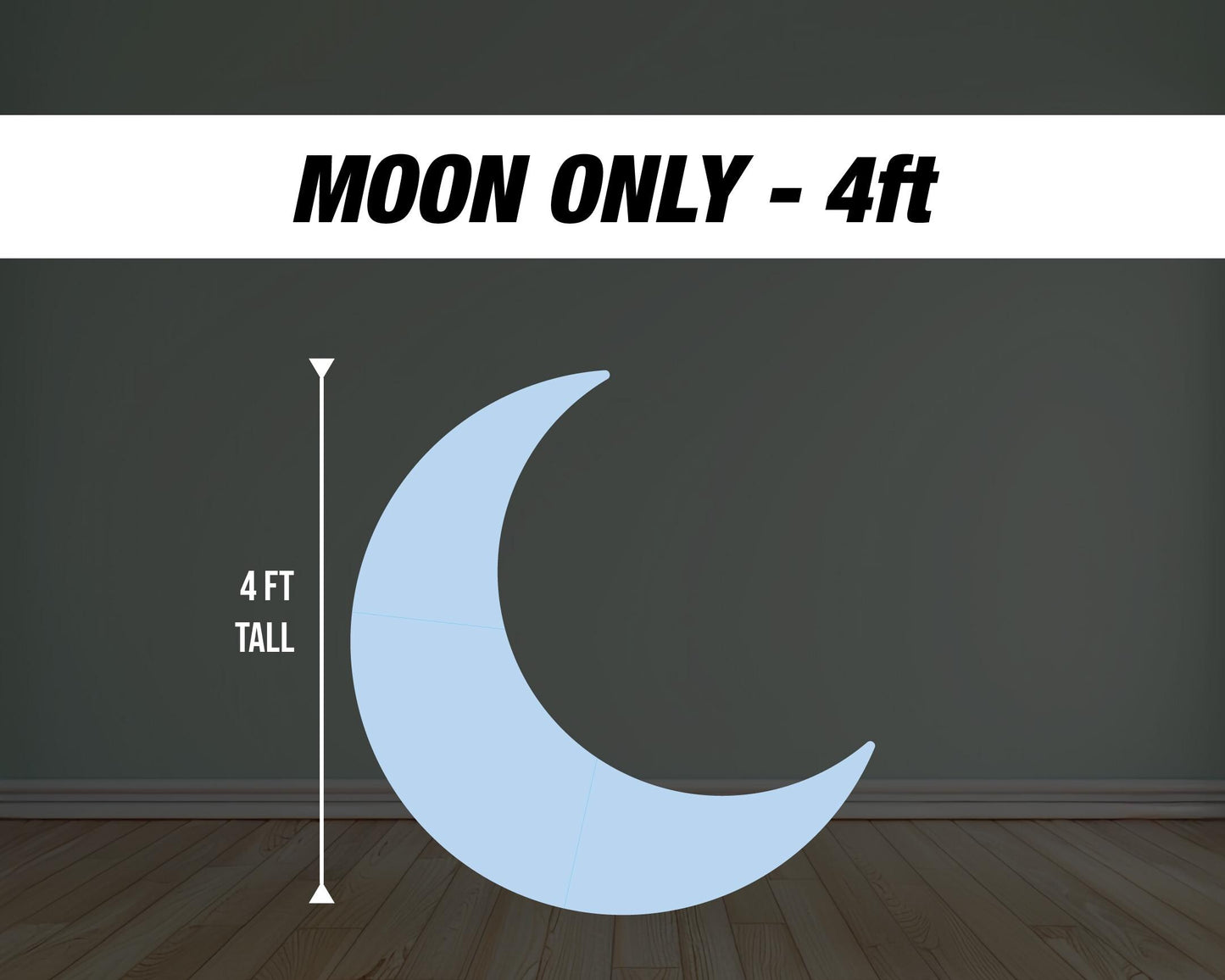 Moon backdrop Moon cutout decorations, outerspace themed birthday moon coroplast cutout party props decorations backdrop cutouts signs - EzCutoutz