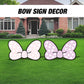 Mouse Bow Cutout babyshower Bow Stand Up Prop standee, lawn signs, yard sign, backdrop centerpieces, high res - EzCutoutz
