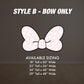 Mouse Bow Cutout babyshower Bow Stand Up Prop standee, lawn signs, yard sign, backdrop centerpieces, high res - EzCutoutz
