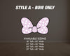 Mouse Bow Cutout babyshower Bow Stand Up Prop standee, lawn signs, yard sign, backdrop centerpieces, high res - EzCutoutz