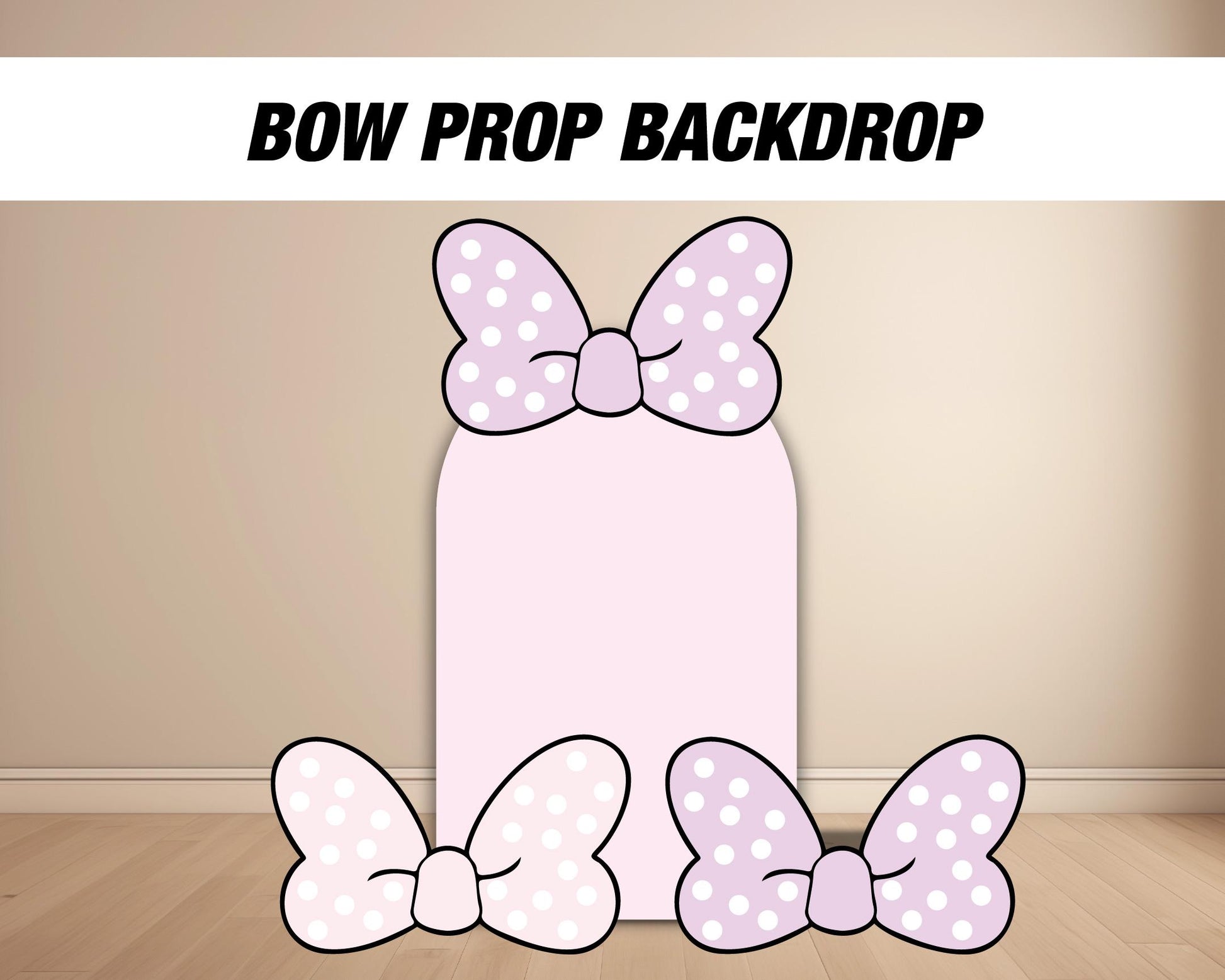 Mouse Bow Cutout babyshower Bow Stand Up Prop standee, lawn signs, yard sign, backdrop centerpieces, high res - EzCutoutz
