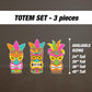 Luau Party Cutouts Tropical Birthday props baby decoration Hawaiian themed, Aloha, Tiki bar, hula lawn signs, yard sign backdrop centerpiece - EzCutoutz