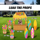 Luau Party Cutouts Tropical Birthday props baby decoration Hawaiian themed, Aloha, Tiki bar, hula lawn signs, yard sign backdrop centerpiece - EzCutoutz