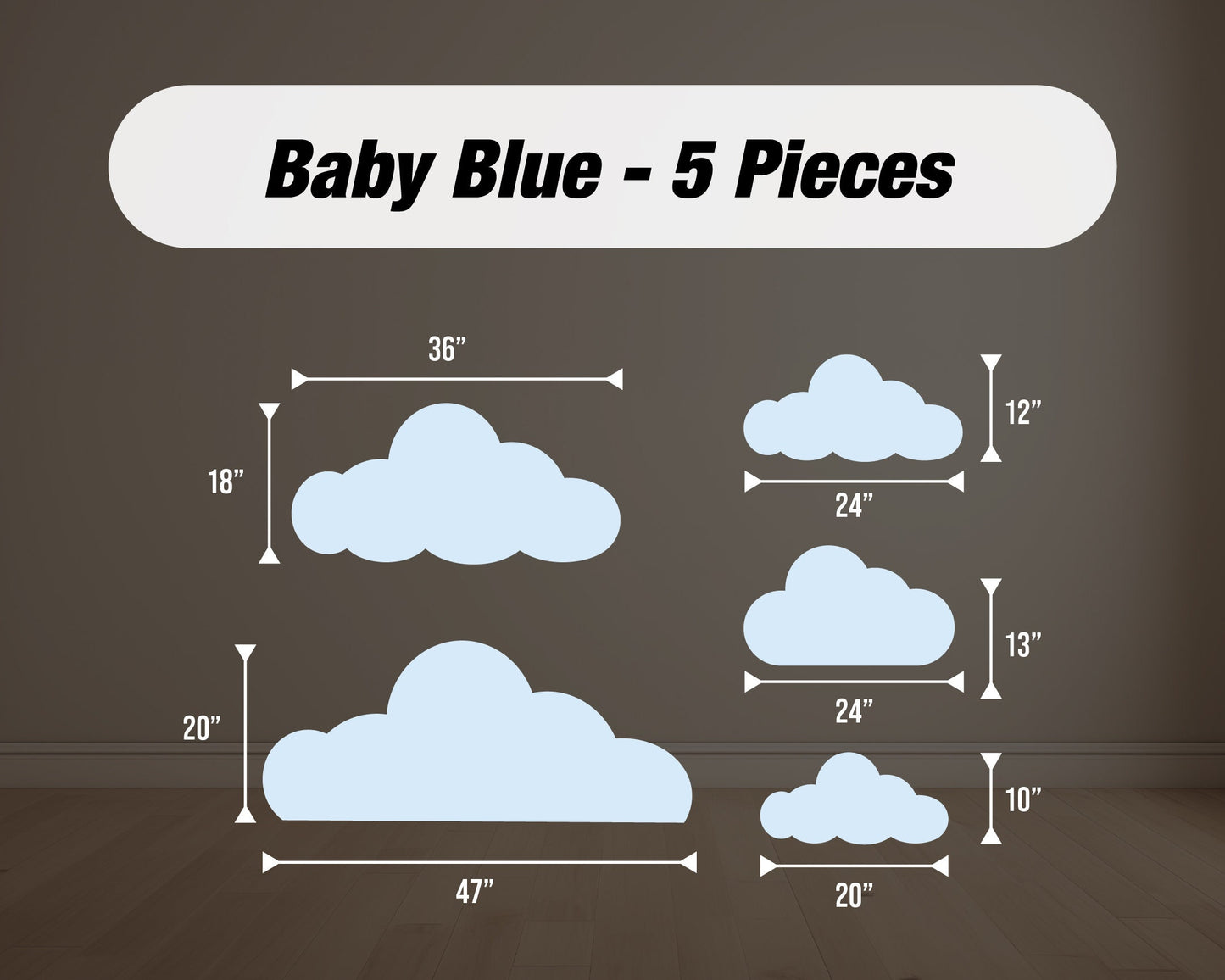 Cloud cutouts decorations, birthday airplane hot air balloon coroplast cutout party props decorations backdrop cutouts signs - EzCutoutz